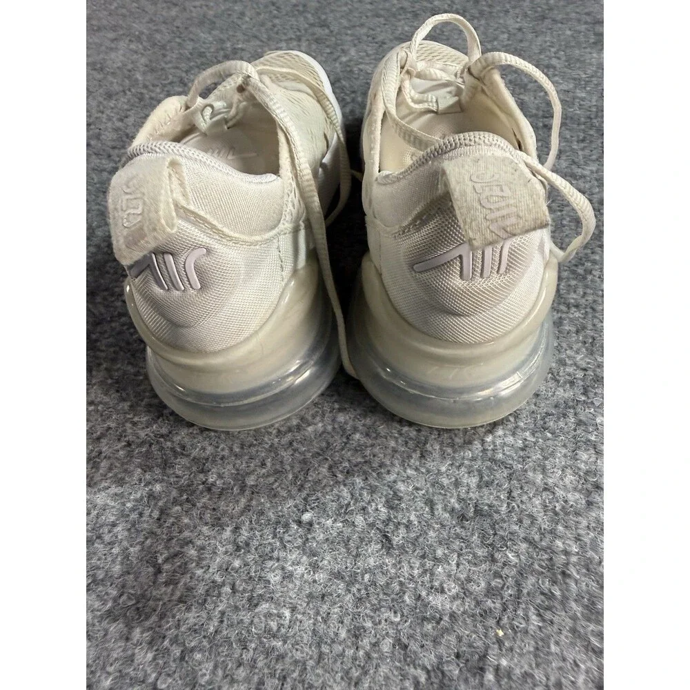Nike Air Max 270 Kids Sneakers Size 2.5Y White Lace‑Up Athletic Shoes